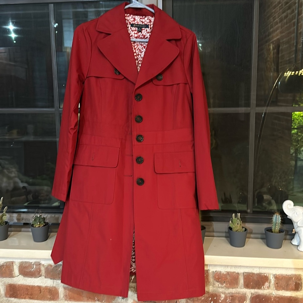 Brooks Brothers Red Rain Coat NWOT